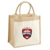Cotton Pocket Jute Midi Tote Thumbnail