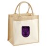 Cotton Pocket Jute Midi Tote Thumbnail