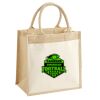 Cotton Pocket Jute Midi Tote Thumbnail
