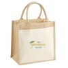 Cotton Pocket Jute Midi Tote Thumbnail