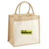 Cotton Pocket Jute Midi Tote Thumbnail