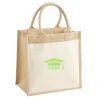 Cotton Pocket Jute Midi Tote Thumbnail