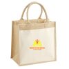 Cotton Pocket Jute Midi Tote Thumbnail