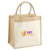 Cotton Pocket Jute Midi Tote Thumbnail