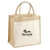 Cotton Pocket Jute Midi Tote Thumbnail