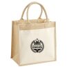 Cotton Pocket Jute Midi Tote Thumbnail