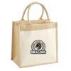 Cotton Pocket Jute Midi Tote Thumbnail