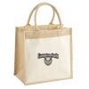 Cotton Pocket Jute Midi Tote Thumbnail