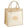 Cotton Pocket Jute Midi Tote Thumbnail