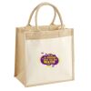 Cotton Pocket Jute Midi Tote Thumbnail