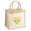 Cotton Pocket Jute Midi Tote Thumbnail