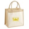 Cotton Pocket Jute Midi Tote Thumbnail