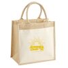 Cotton Pocket Jute Midi Tote Thumbnail