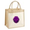 Cotton Pocket Jute Midi Tote Thumbnail