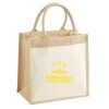 Cotton Pocket Jute Midi Tote Thumbnail