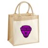 Cotton Pocket Jute Midi Tote Thumbnail