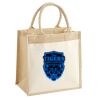 Cotton Pocket Jute Midi Tote Thumbnail