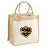 Cotton Pocket Jute Midi Tote Thumbnail