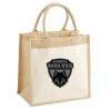 Cotton Pocket Jute Midi Tote Thumbnail