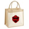 Cotton Pocket Jute Midi Tote Thumbnail