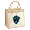 Cotton Pocket Jute Midi Tote Thumbnail