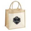 Cotton Pocket Jute Midi Tote Thumbnail