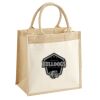Cotton Pocket Jute Midi Tote Thumbnail