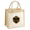 Cotton Pocket Jute Midi Tote Thumbnail