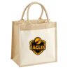 Cotton Pocket Jute Midi Tote Thumbnail
