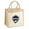 Cotton Pocket Jute Midi Tote Thumbnail