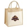 Cotton Pocket Jute Midi Tote Thumbnail