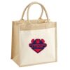 Cotton Pocket Jute Midi Tote Thumbnail