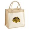 Cotton Pocket Jute Midi Tote Thumbnail