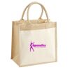 Cotton Pocket Jute Midi Tote Thumbnail