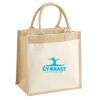 Cotton Pocket Jute Midi Tote Thumbnail