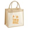 Cotton Pocket Jute Midi Tote Thumbnail