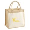 Cotton Pocket Jute Midi Tote Thumbnail