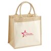 Cotton Pocket Jute Midi Tote Thumbnail