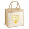 Cotton Pocket Jute Midi Tote Thumbnail