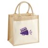 Cotton Pocket Jute Midi Tote Thumbnail
