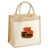 Cotton Pocket Jute Midi Tote Thumbnail