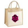 Cotton Pocket Jute Midi Tote Thumbnail