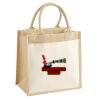 Cotton Pocket Jute Midi Tote Thumbnail