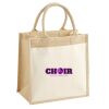 Cotton Pocket Jute Midi Tote Thumbnail