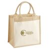 Cotton Pocket Jute Midi Tote Thumbnail