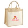 Cotton Pocket Jute Midi Tote Thumbnail