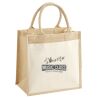 Cotton Pocket Jute Midi Tote Thumbnail