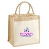 Cotton Pocket Jute Midi Tote Thumbnail