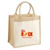 Cotton Pocket Jute Midi Tote Thumbnail