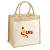 Cotton Pocket Jute Midi Tote Thumbnail